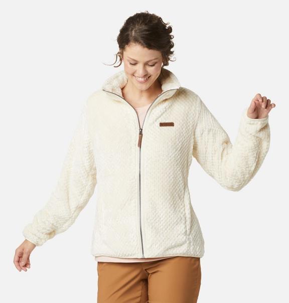 Columbia Womens Fleece Jacket Sale UK - Fireside Sherpa Jackets White UK-425929